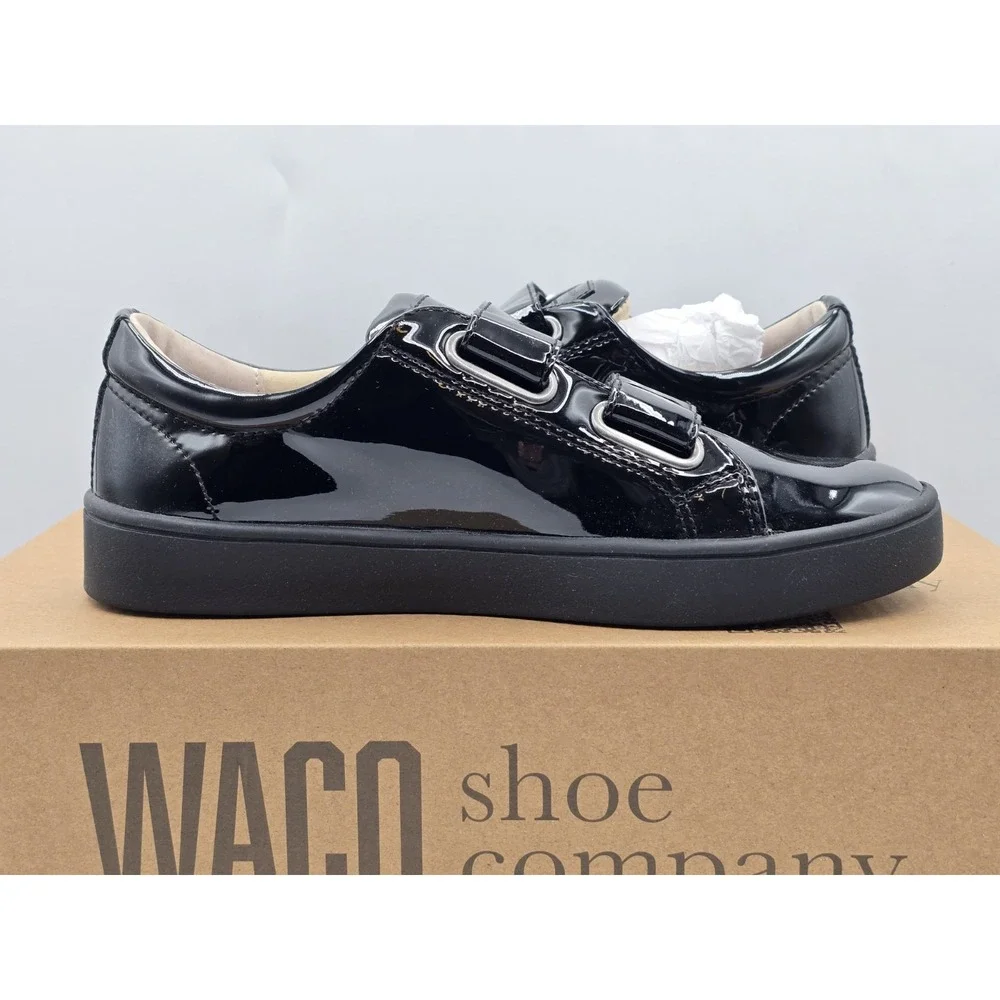 NEW Revitalign Orthotic Black Solid Sneakers Malibu Bella Patent Sz 5.5 B Narrow